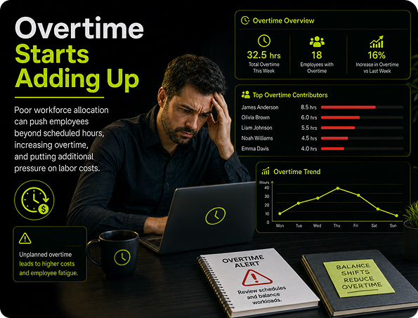 Overtime Starts Adding Up