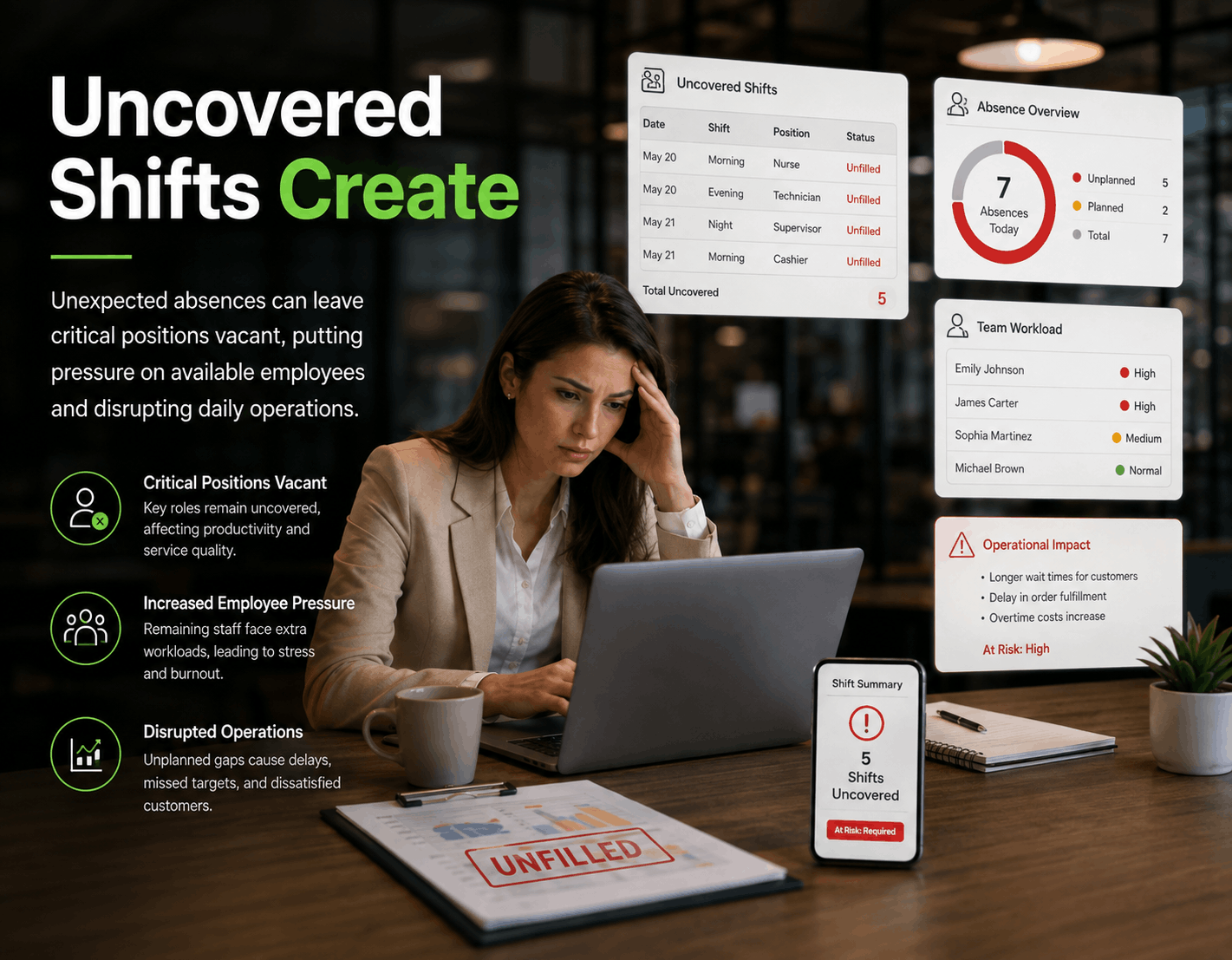 Uncovered Shifts Create
