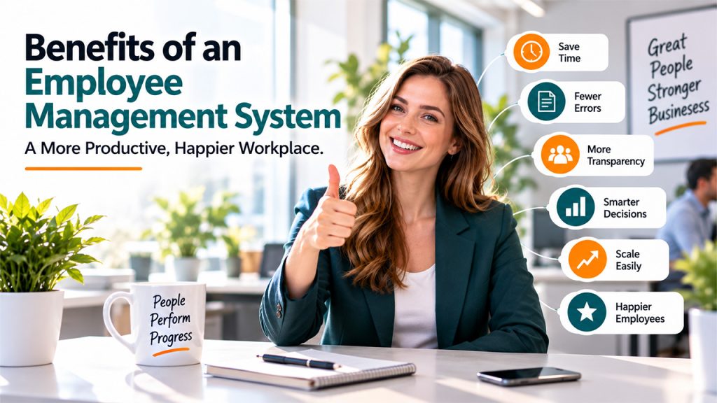 Benefits of Employee Management System for businesses and HR teams